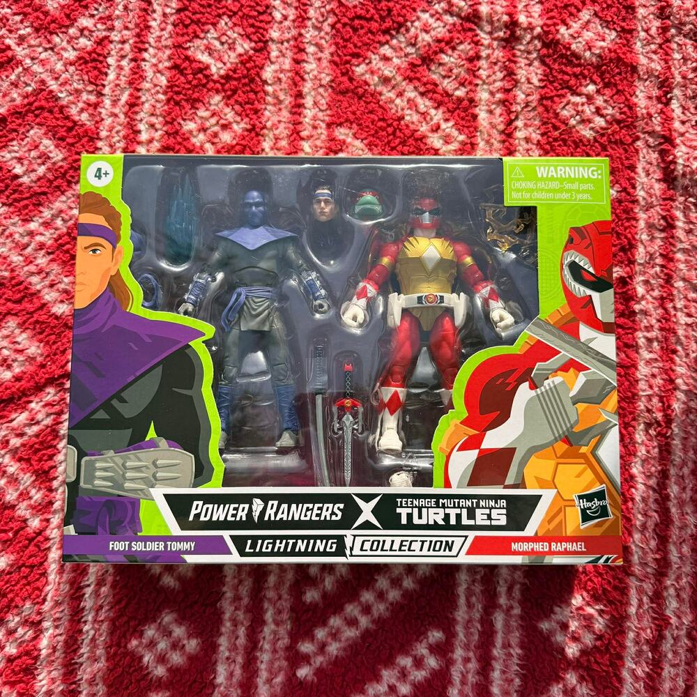 Power Rangers x TMNT Lightning Collection Foot Soldier Tommy Morphed Raphael NIB